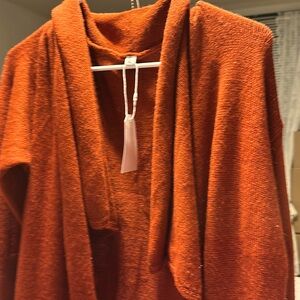 Long Orange / Rust Colored Sweater